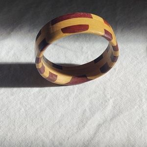 Hand made wooden bracelet bangle boho